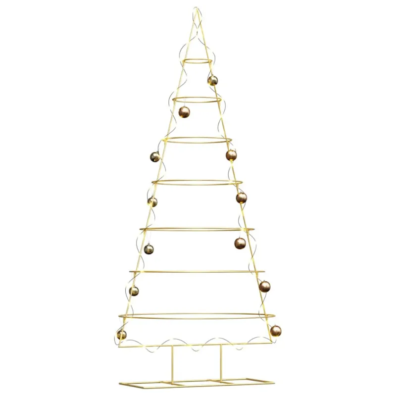 Metalinis Kalėdų medis s stovu Auksinė 209 cm