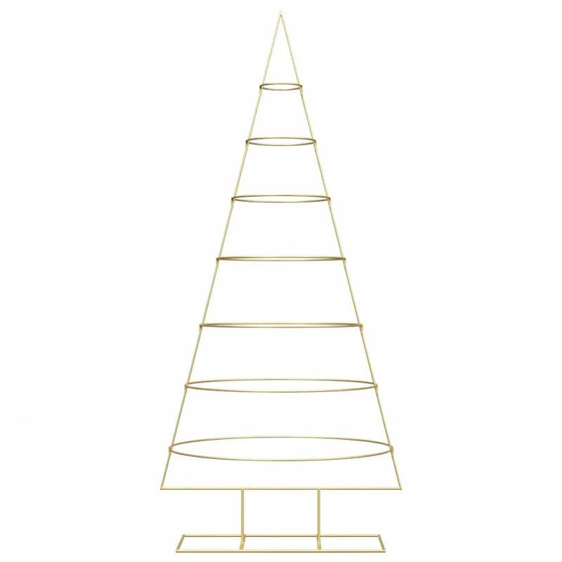 Metalinis Kalėdų medis s stovu Auksinė 209 cm