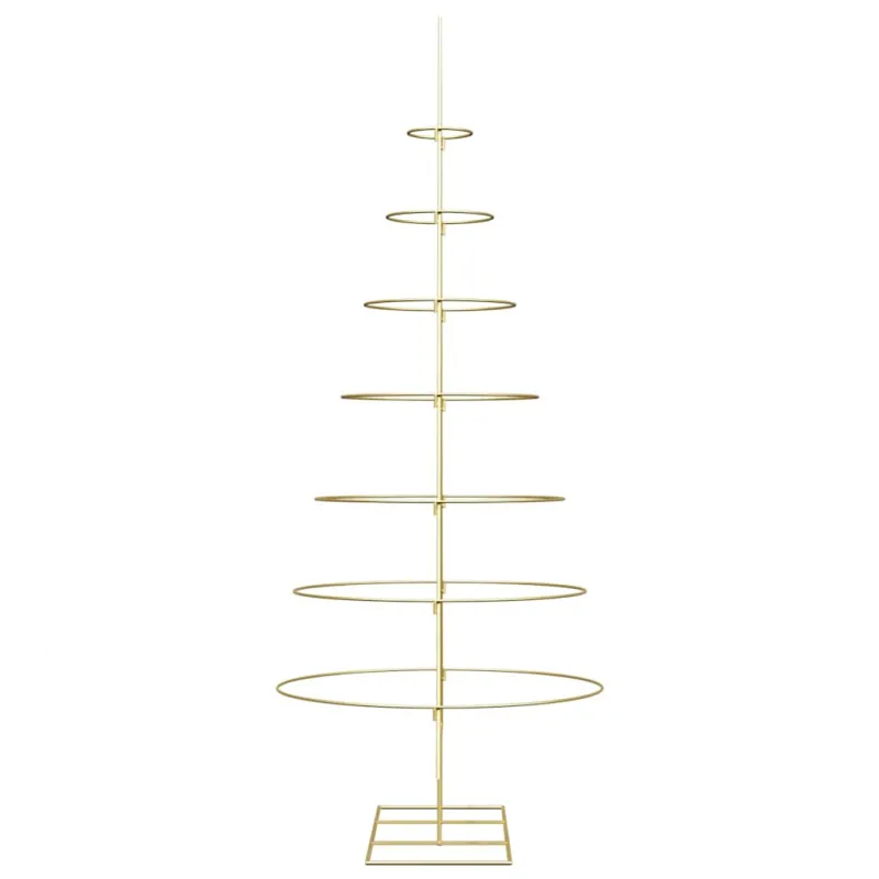 Metalinis Kalėdų medis s stovu Auksinė 209 cm