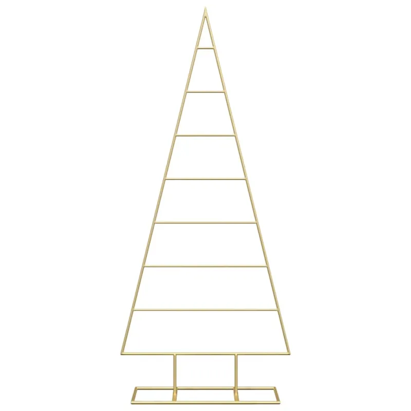 Metalinis Kalėdų medis s stovu Auksinė 125 cm
