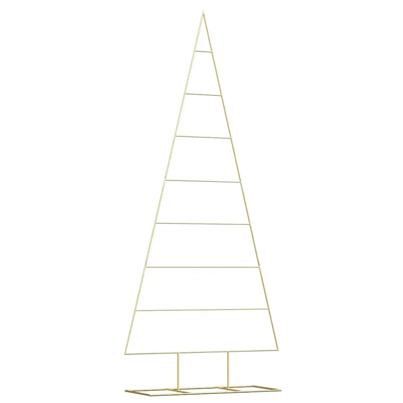 Metalinis Kalėdų medis s stovu Auksinė 211 cm