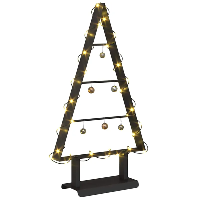 Metalinis Kalėdų medis s stovu Juoda 60 cm Plienas