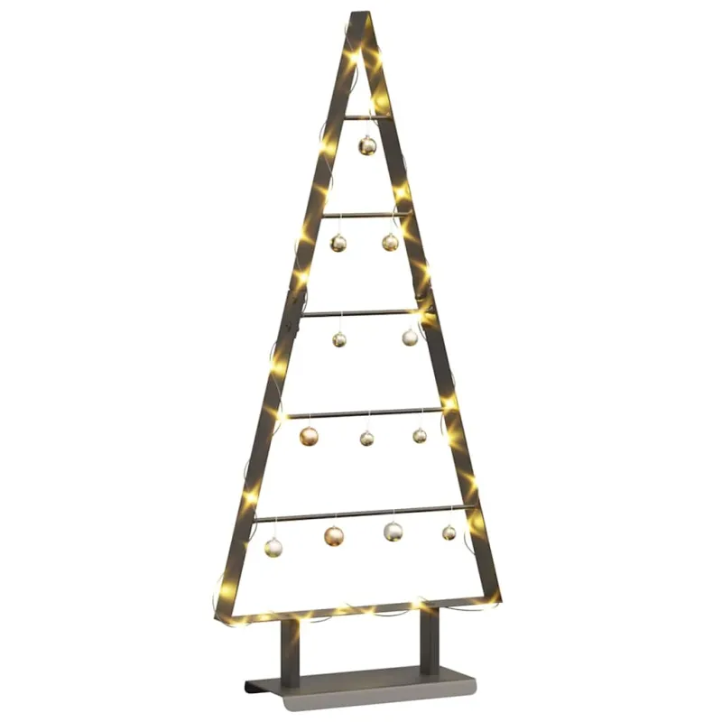 Metalinis Kalėdų medis s stovu Juoda 90 cm Plienas