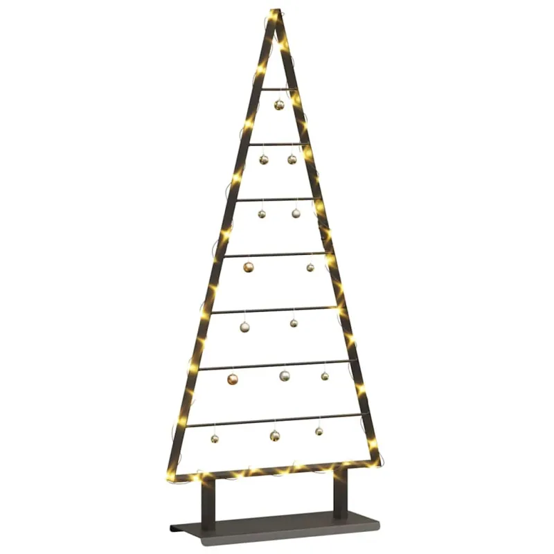 Metalinis Kalėdų medis s stovu Juoda 125,5 cm Plienas