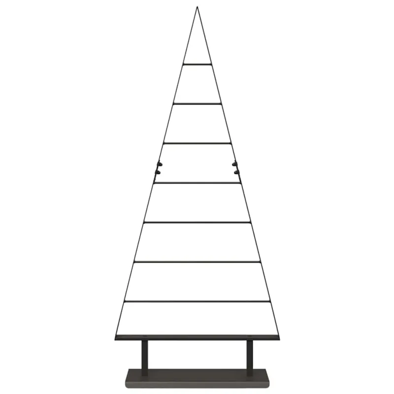 Metalinis Kalėdų medis s stovu Juoda 125,5 cm Plienas