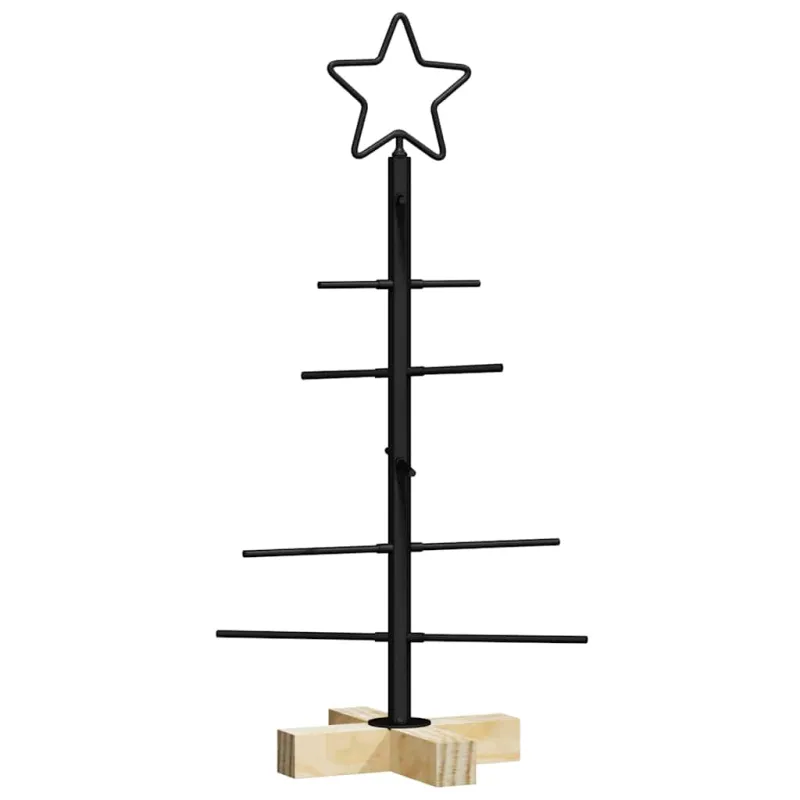 Metalinis Kalėdų medis s stovu Juoda 59,5 cm