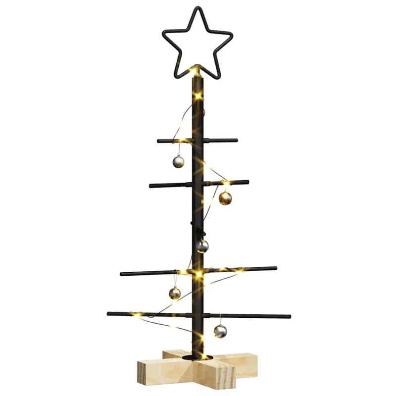 Metalinis Kalėdų medis s stovu Juoda 59,5 cm