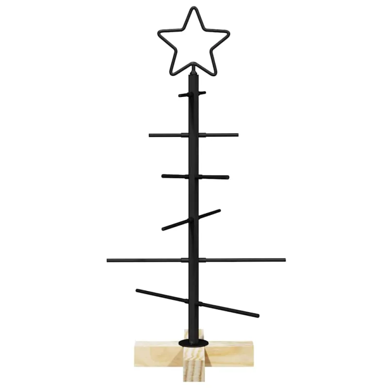 Metalinis Kalėdų medis s stovu Juoda 59,5 cm