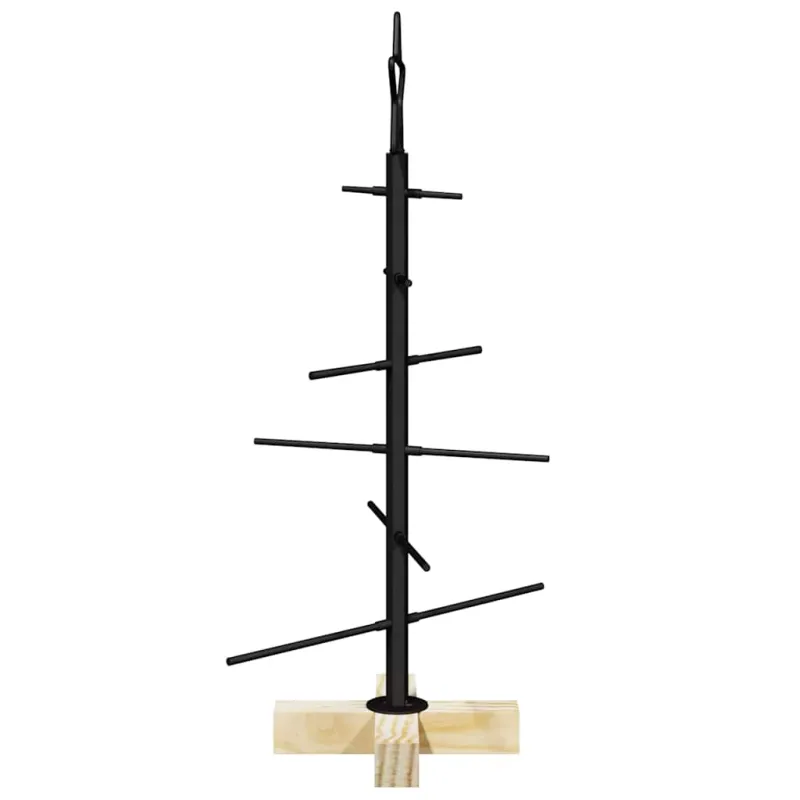 Metalinis Kalėdų medis s stovu Juoda 59,5 cm