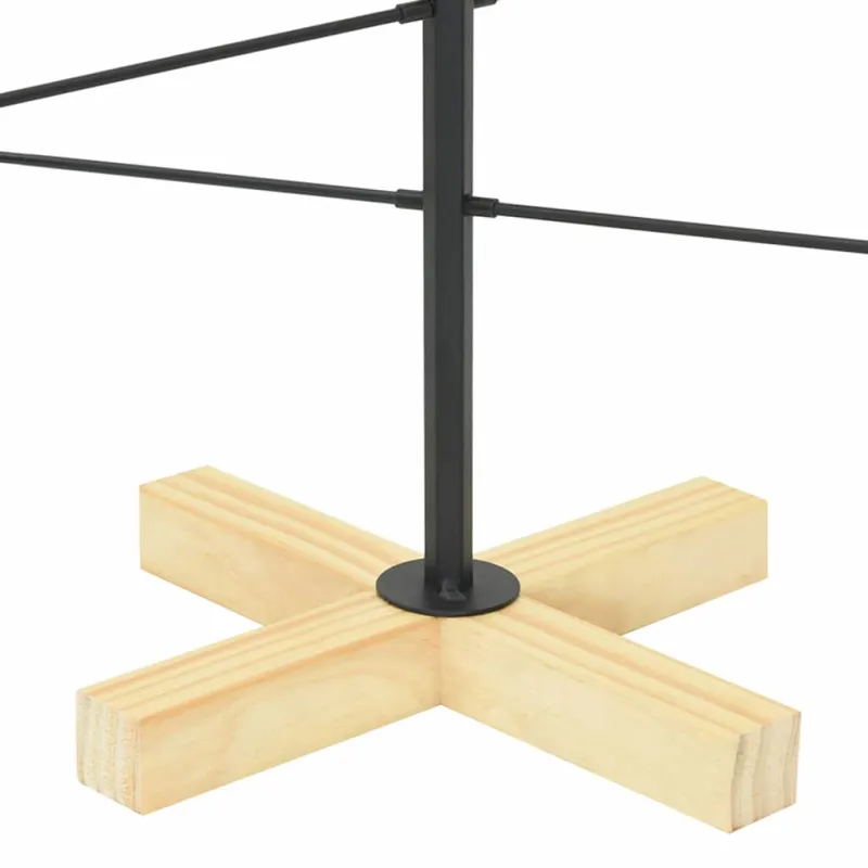 Metalinis Kalėdų medis s stovu Juoda 89 cm