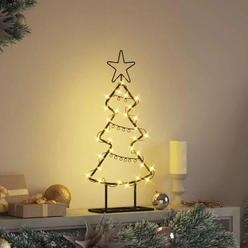 Metalinis Kalėdų medis s stovu Juoda 60 cm Plienas