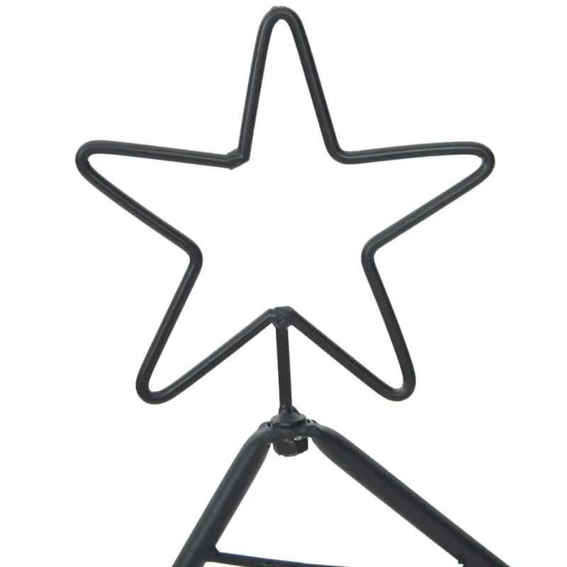 Metalinis Kalėdų medis s stovu Juoda 60 cm Plienas