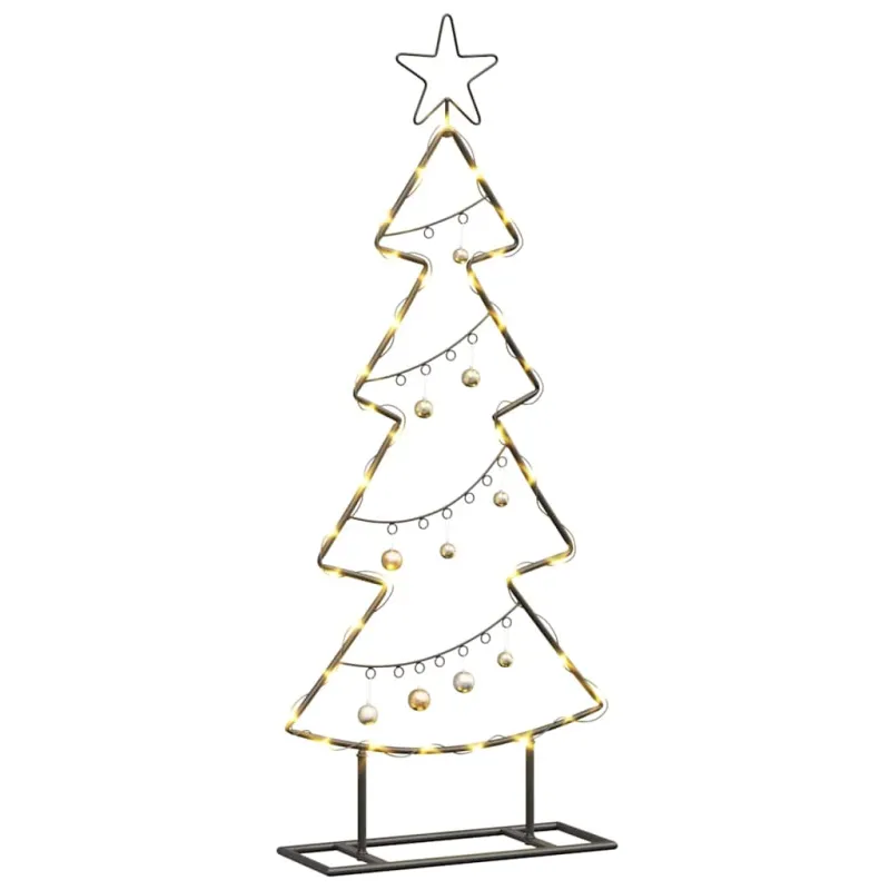 Metalinis Kalėdų medis s stovu Juoda 90,5 cm Plienas