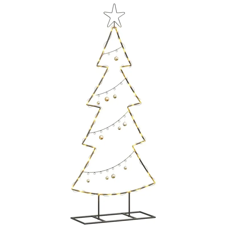 Metalinis Kalėdų medis s stovu Juoda 125 cm Plienas
