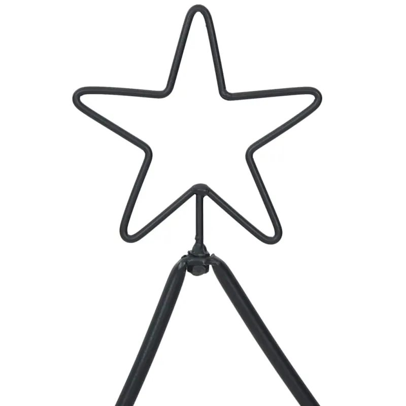 Metalinis Kalėdų medis s stovu Juoda 150 cm Plienas
