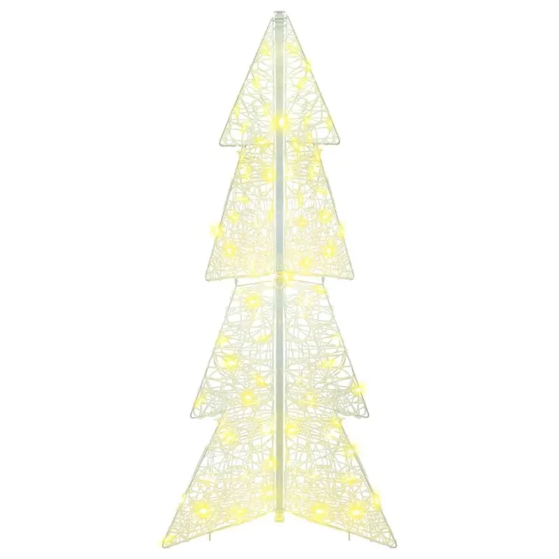 Kalėdų eglutė su 100 LED Šilta balta 120 cm Akrilas