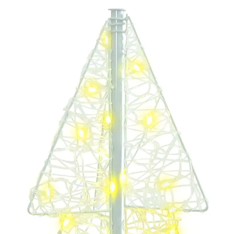 Kalėdų eglutė su 100 LED Šilta balta 120 cm Akrilas