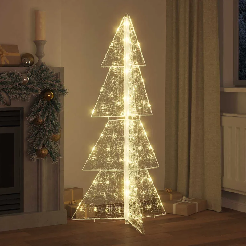 Kalėdų eglutė su 160 LED Šilta balta 150 cm Akrilas