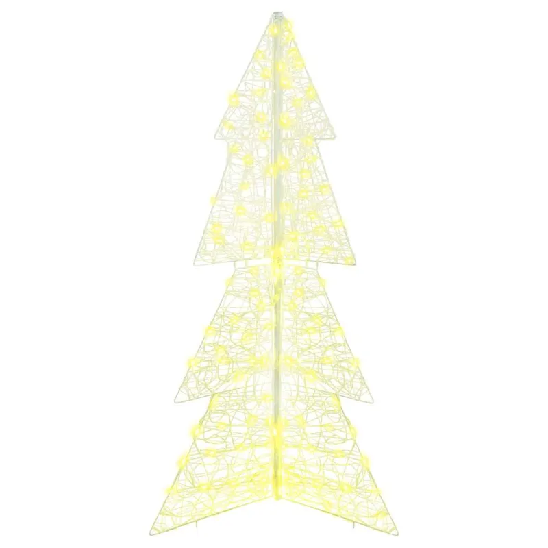 Kalėdų eglutė su 160 LED Šilta balta 150 cm Akrilas