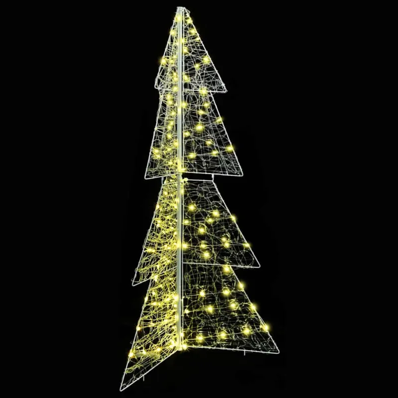 Kalėdų eglutė su 160 LED Šilta balta 150 cm Akrilas