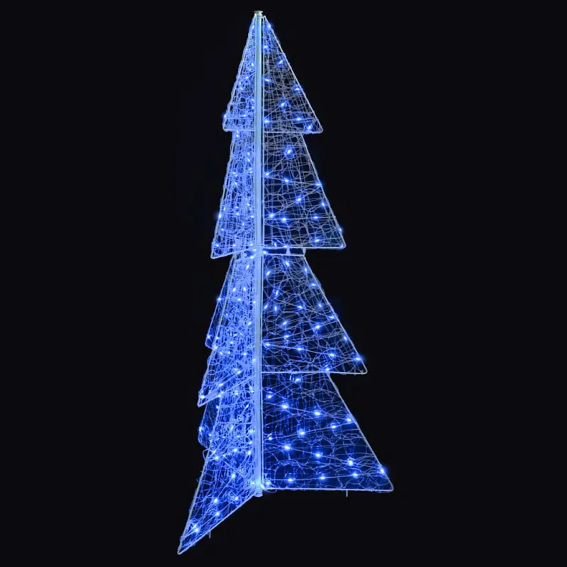 Kalėdų eglutė su 160 LED Mėlyna 150 cm Akrilas
