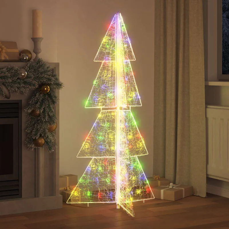 Kalėdų eglutė su 160 LED Įvairiaspalvis 150 cm Akrilas