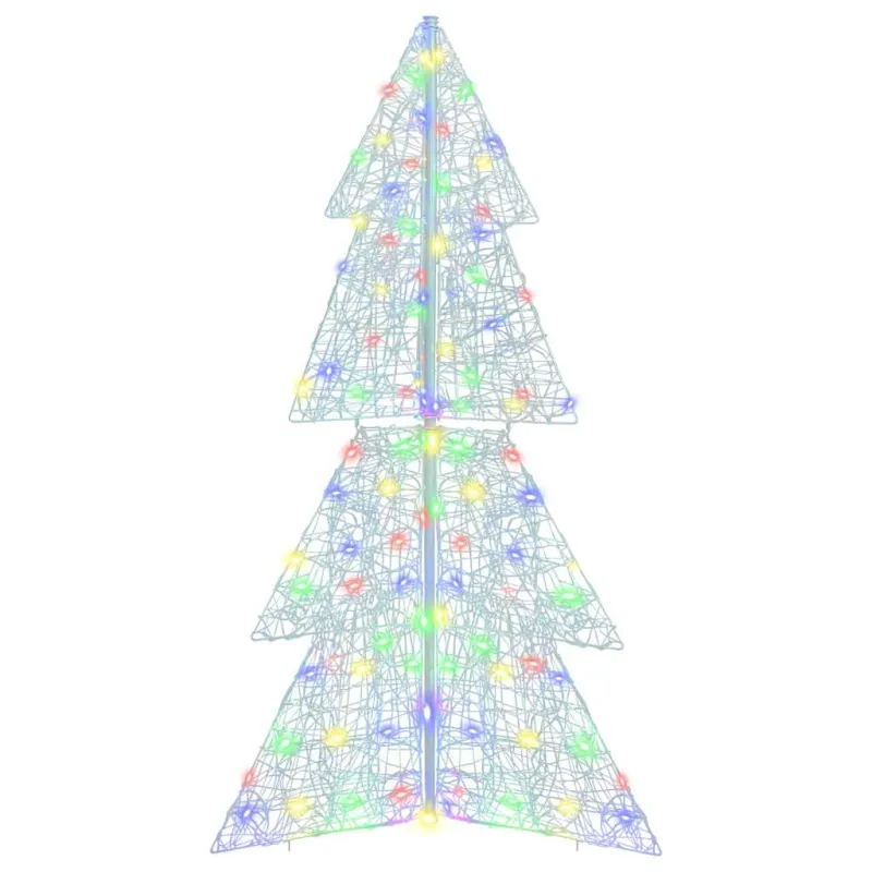 Kalėdų eglutė su 160 LED Įvairiaspalvis 150 cm Akrilas