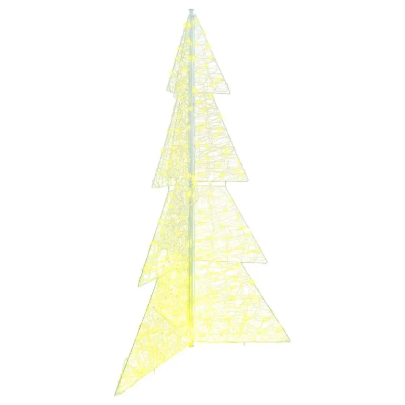 Kalėdų eglutė su 240 LED Šilta balta 180 cm Akrilas