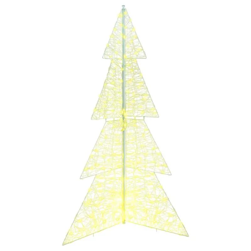 Kalėdų eglutė su 240 LED Šilta balta 180 cm Akrilas