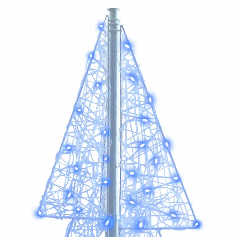 Kalėdų eglutė su 240 LED Mėlyna 180 cm Akrilas