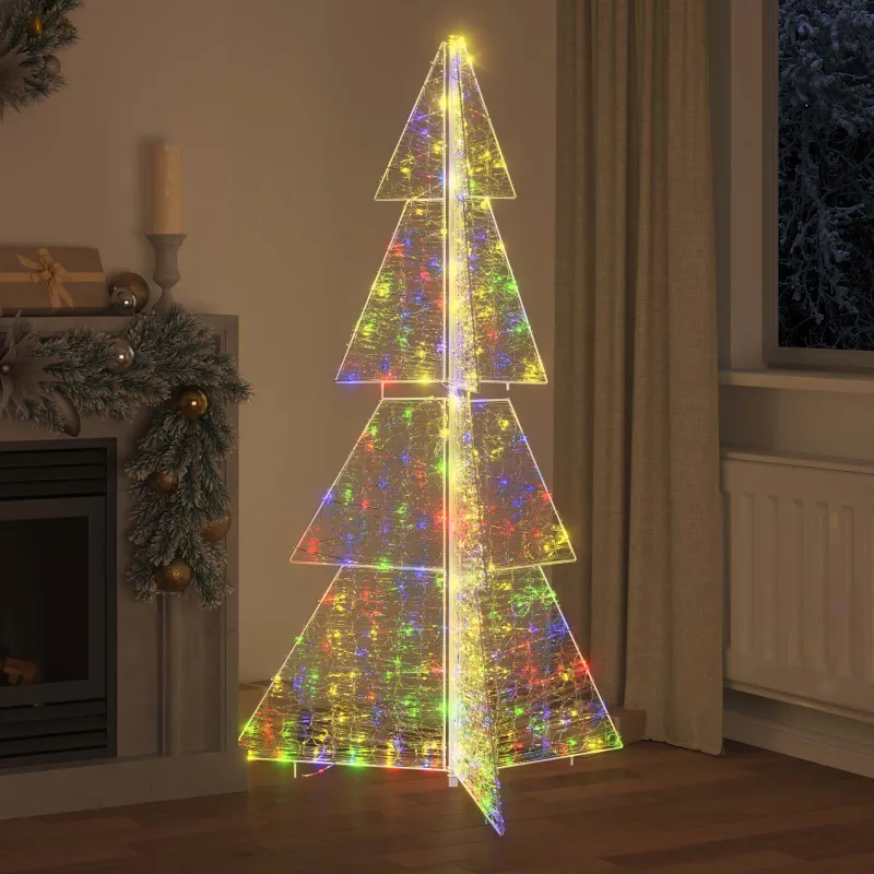 Kalėdų eglutė su 240 LED Įvairiaspalvis 180 cm Akrilas