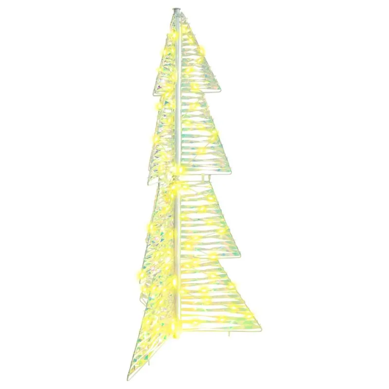 Kalėdų eglutė su 100 LED Šilta balta 120 cm PET
