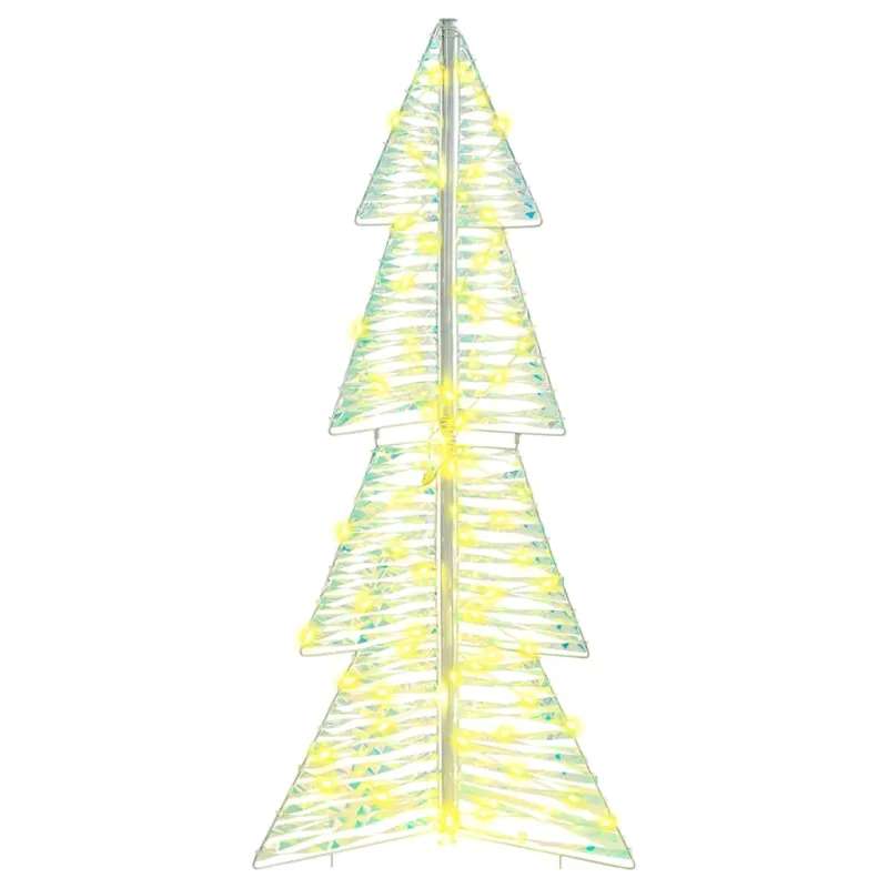 Kalėdų eglutė su 100 LED Šilta balta 120 cm PET