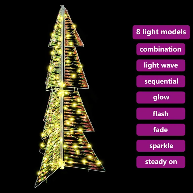Kalėdų eglutė su 100 LED Šilta balta 120 cm PET