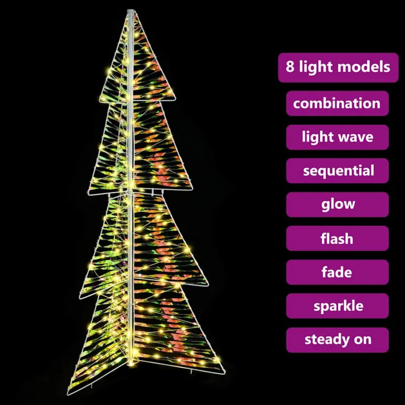 Kalėdų eglutė su 160 LED Šilta balta 150 cm PET