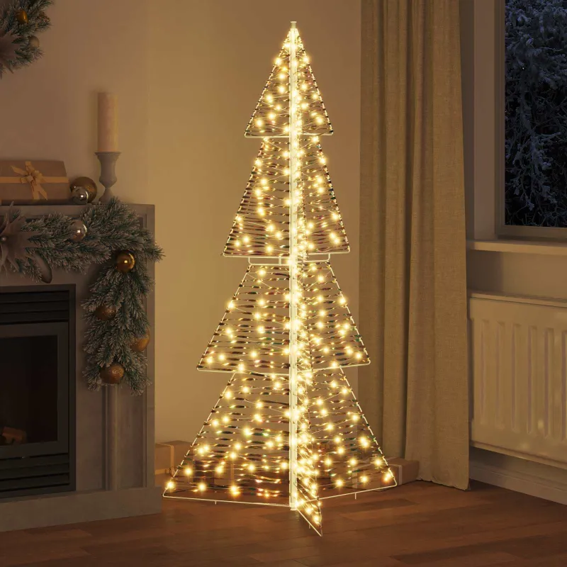 Kalėdų eglutė su 240 LED Šilta balta 180 cm PET