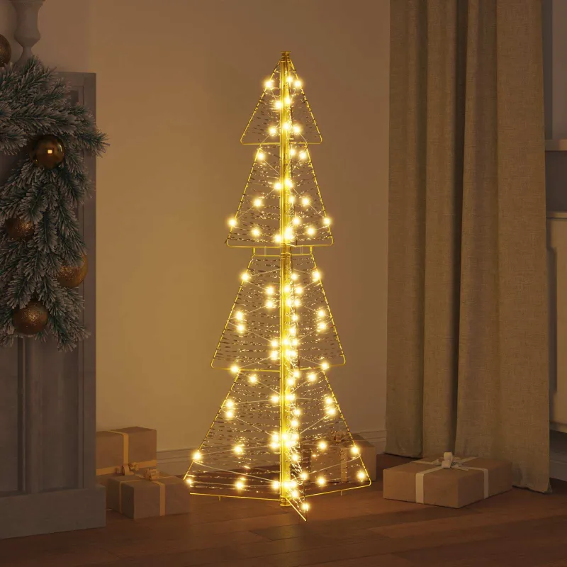 Kalėdų eglutė su 100 LED Šilta balta 120 cm PET