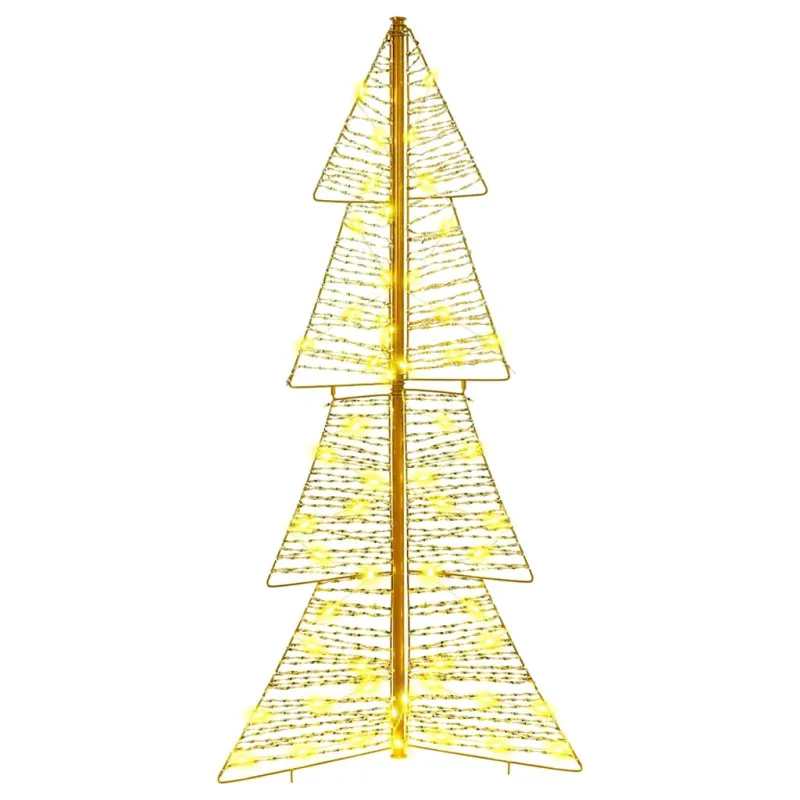 Kalėdų eglutė su 100 LED Šilta balta 120 cm PET