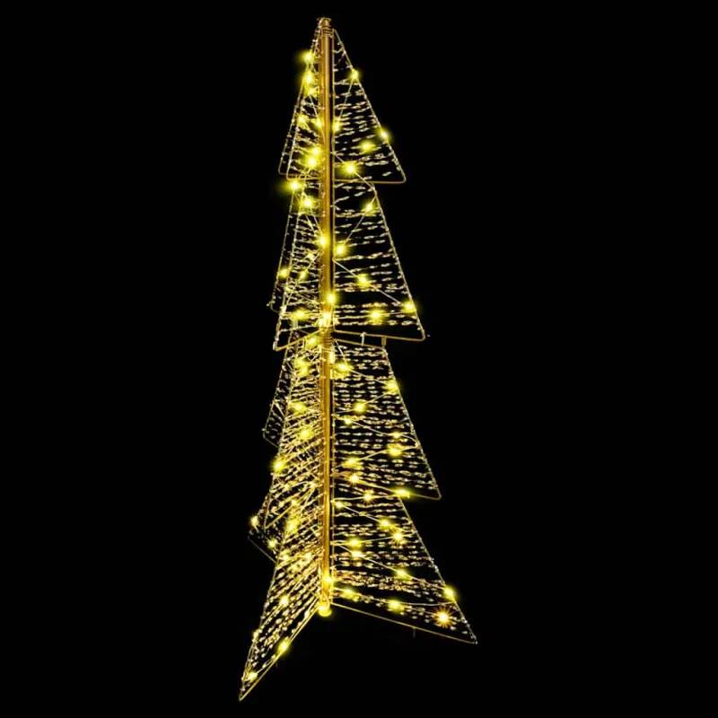 Kalėdų eglutė su 100 LED Šilta balta 120 cm PET
