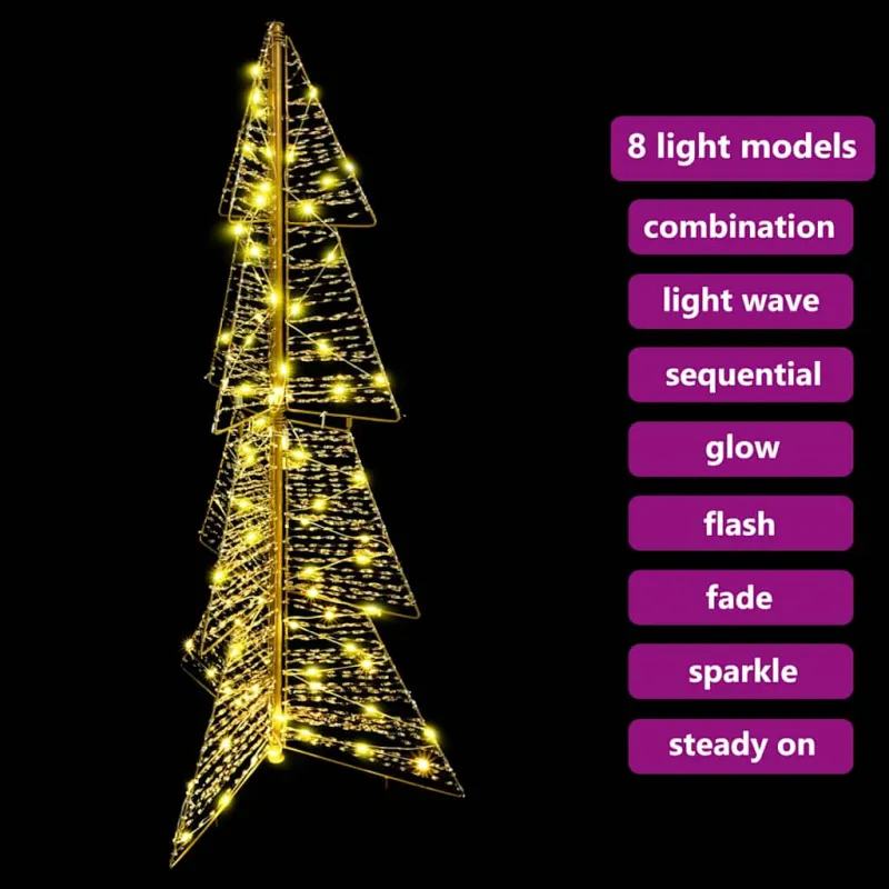 Kalėdų eglutė su 100 LED Šilta balta 120 cm PET