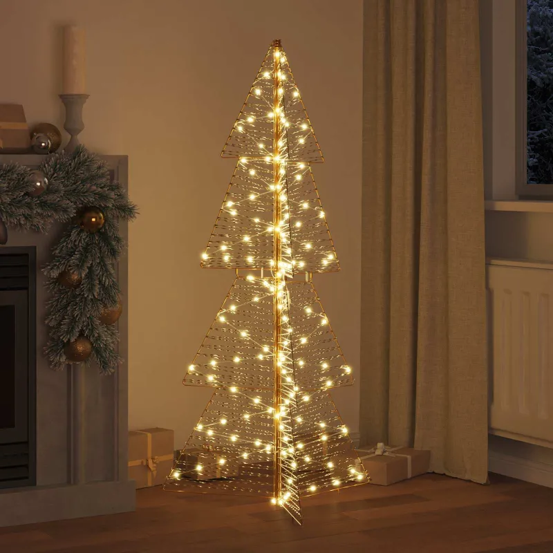 Kalėdų eglutė su 160 LED Šilta balta 150 cm PET