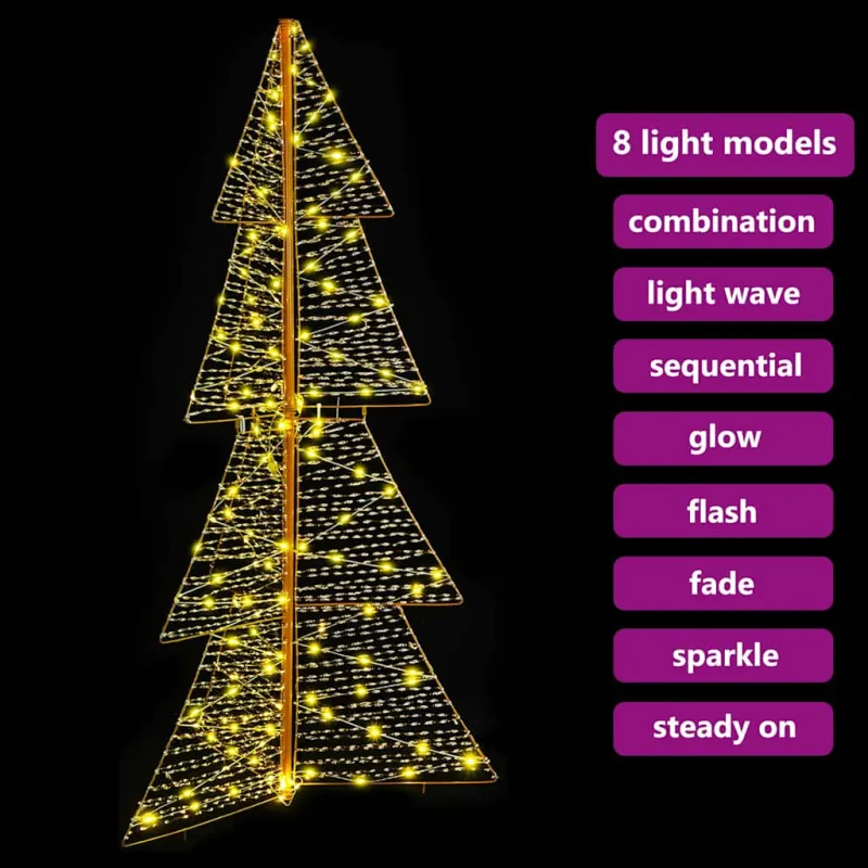 Kalėdų eglutė su 160 LED Šilta balta 150 cm PET
