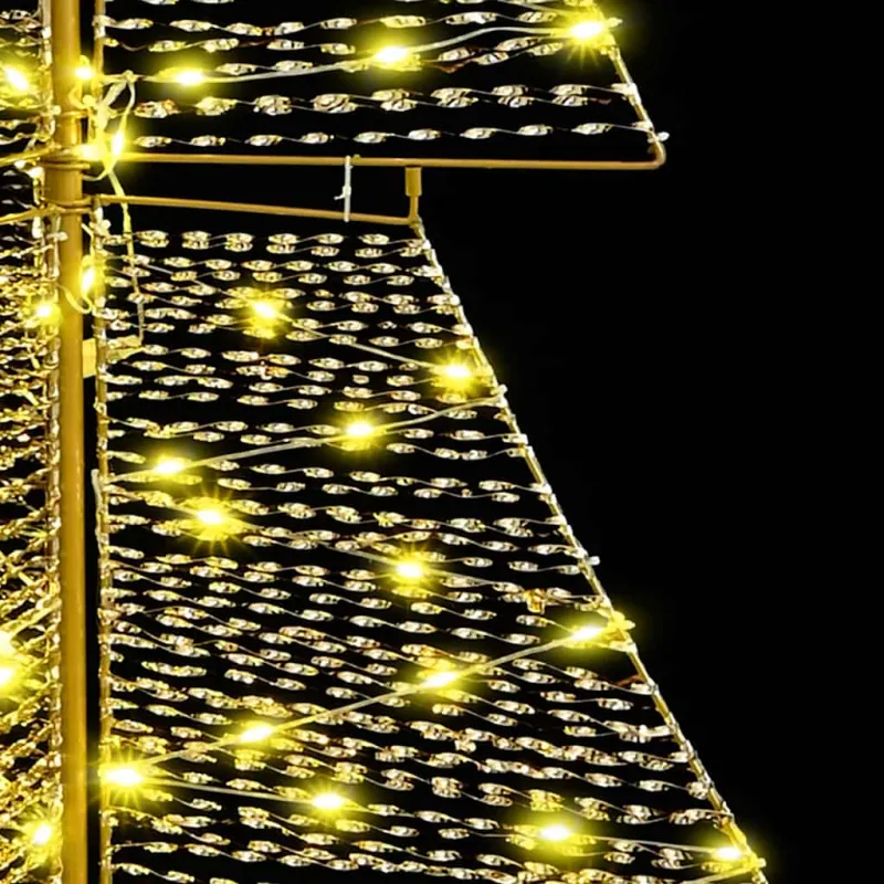 Kalėdų eglutė su 240 LED Šilta balta 180 cm PET
