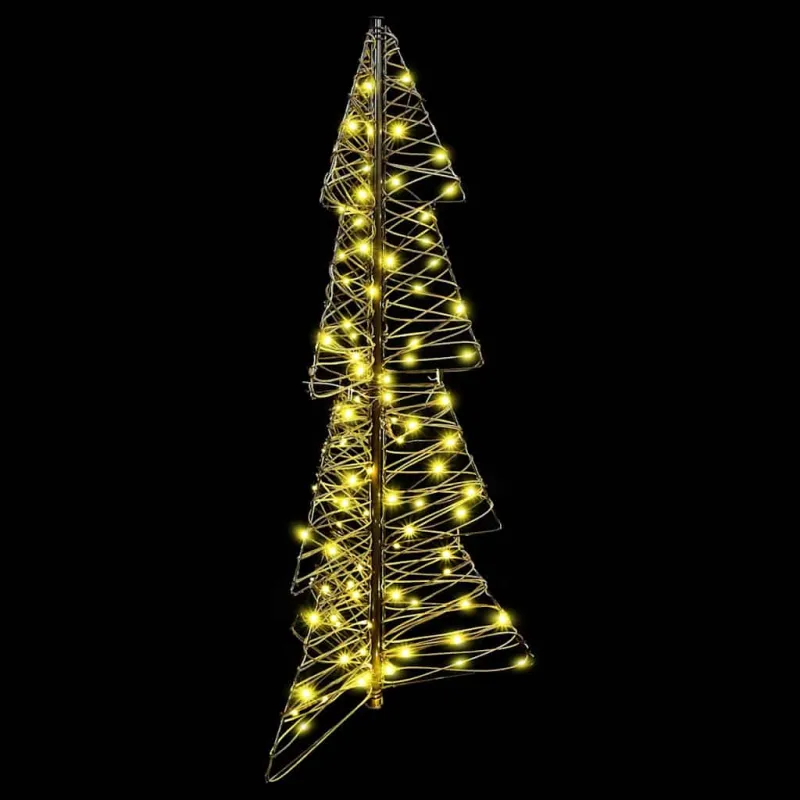 Kalėdų eglutė su 100 LED Šilta balta 120 cm Ratanas