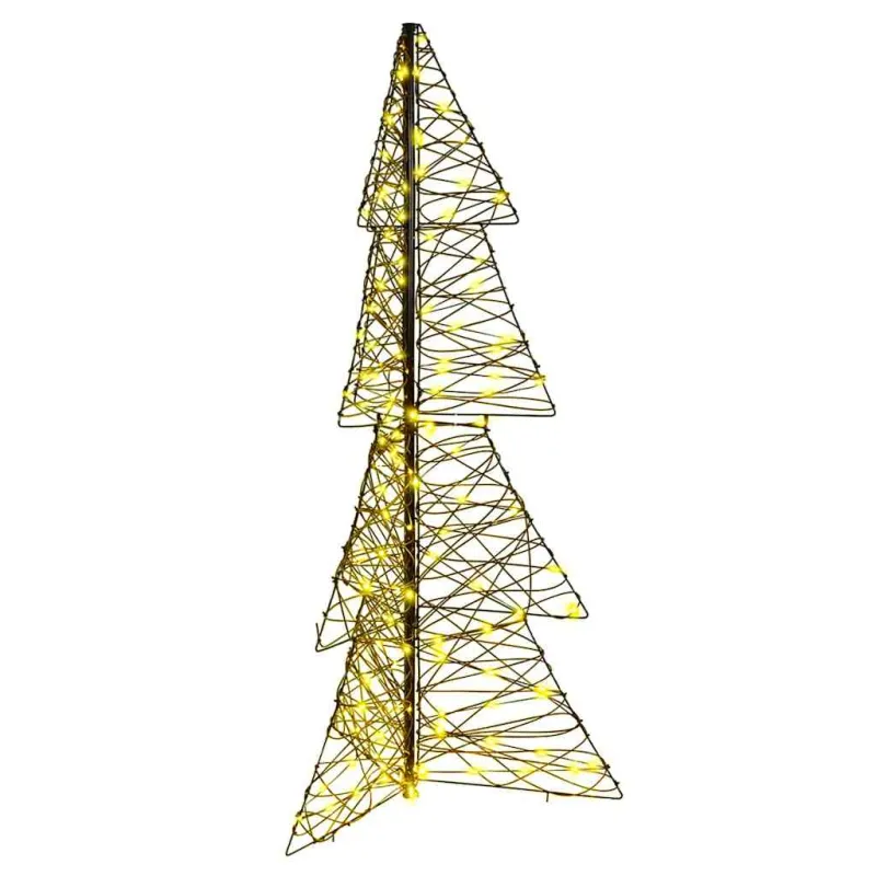Kalėdų eglutė su 160 LED Šilta balta 150 cm Ratanas