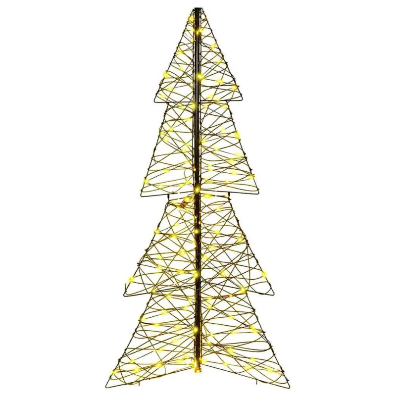 Kalėdų eglutė su 160 LED Šilta balta 150 cm Ratanas