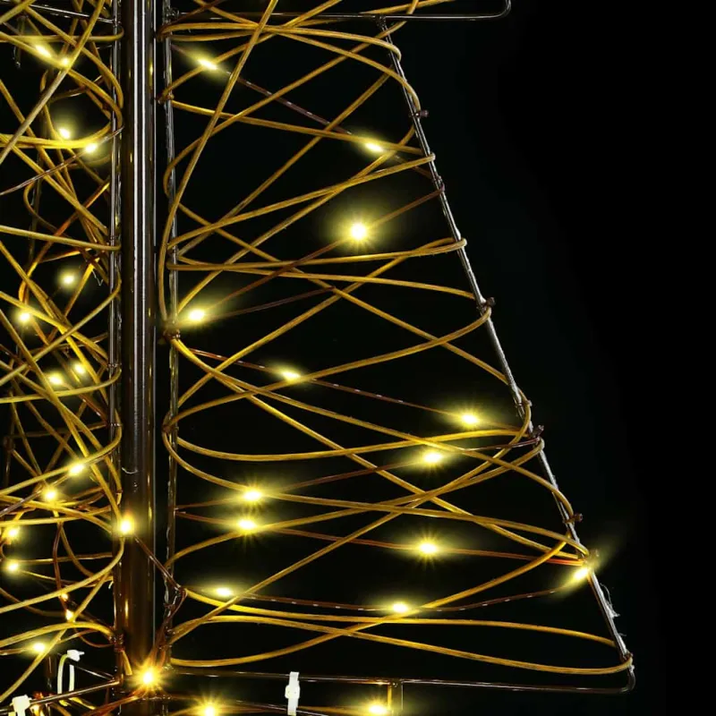 Kalėdų eglutė su 160 LED Šilta balta 150 cm Ratanas