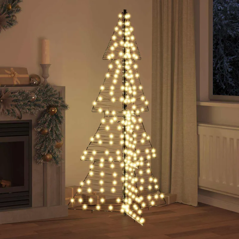Kalėdų eglutė su 240 LED Šilta balta 180 cm Ratanas
