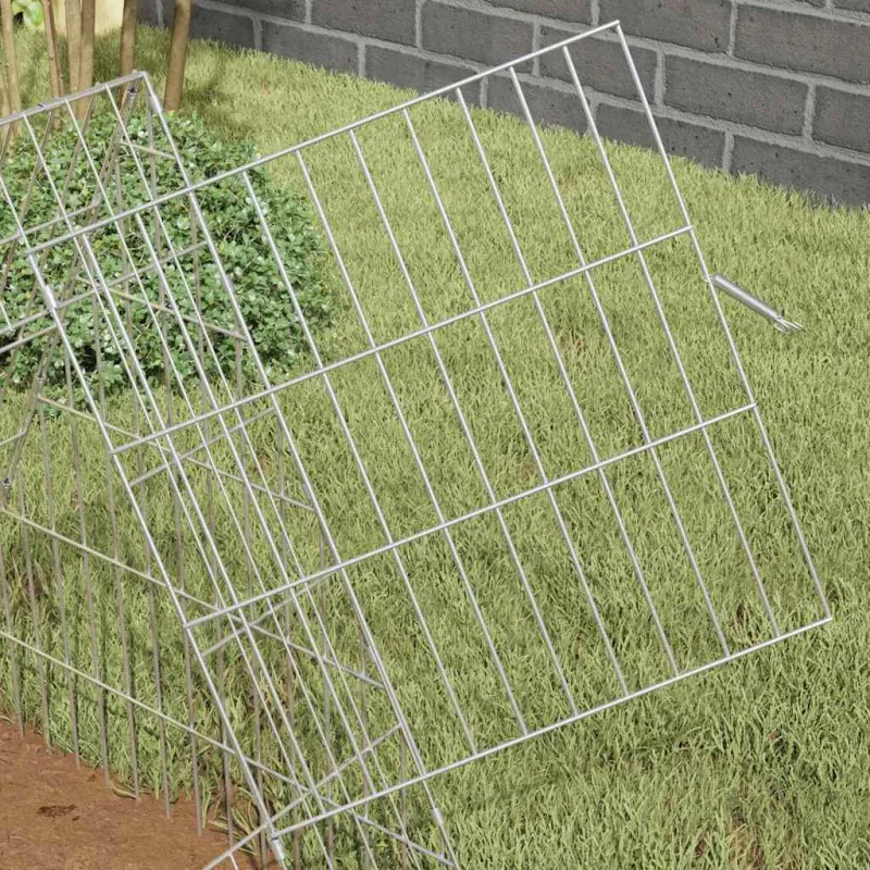 Triušių narvas Sidabro 215 x 55 x 55 cm Cinkuota plienas
