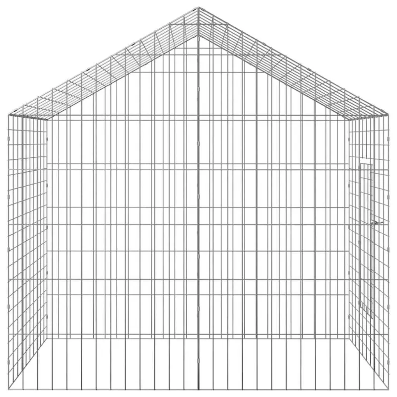 Triušių narvas Sidabro 100 x 78 x 78 cm Cinkuota plienas
